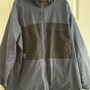 Men's Blue and Black Jacket